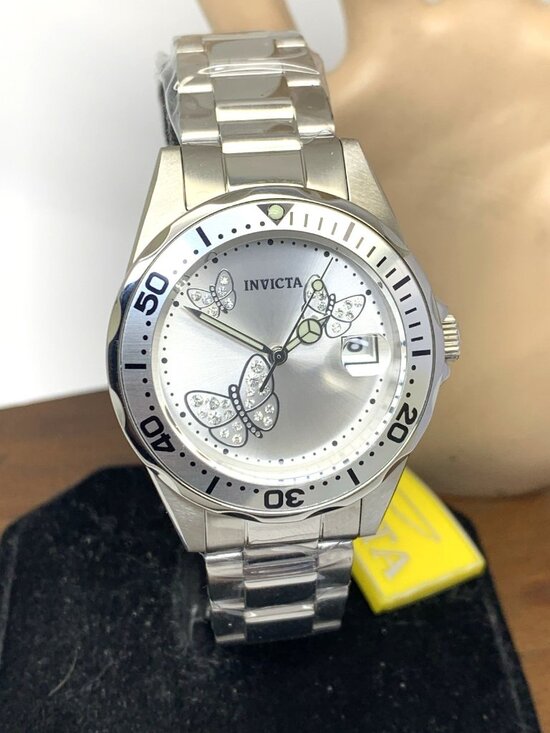 Invicta Women\'s Watch 12503 Angel Butterflies Quartz Silver Dial Steel 38mm main image 14
